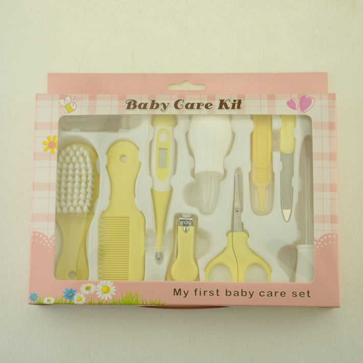 10-Piece Baby Care Kit – Thermometer, Nail Clippers, Nasal & Feeding Tools