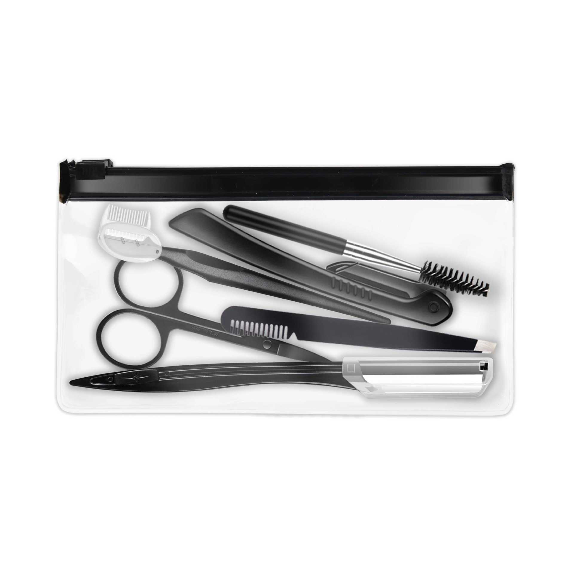 Black Eyebrow Trimming Set – Precision Beauty Tools for Shaping & Grooming