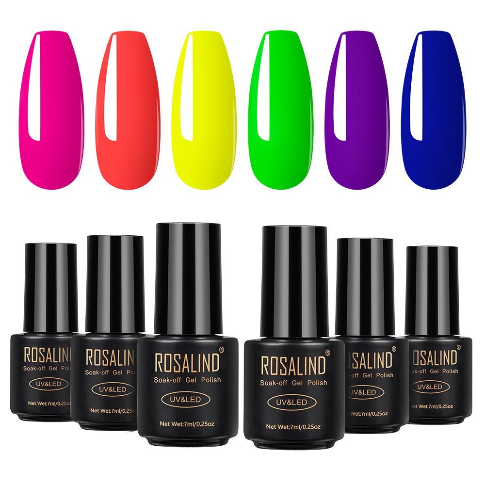 Fine Nail Polish Set – 6 Bottles of Long-Lasting Colors