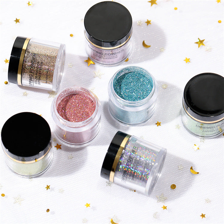 Laser Glitter Nail Powder – Shiny Holographic Nail Art Dust