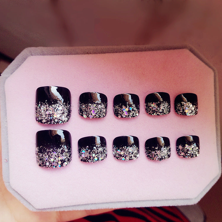 Finished Manicure Foot Patch – False Toenails Press-On Set