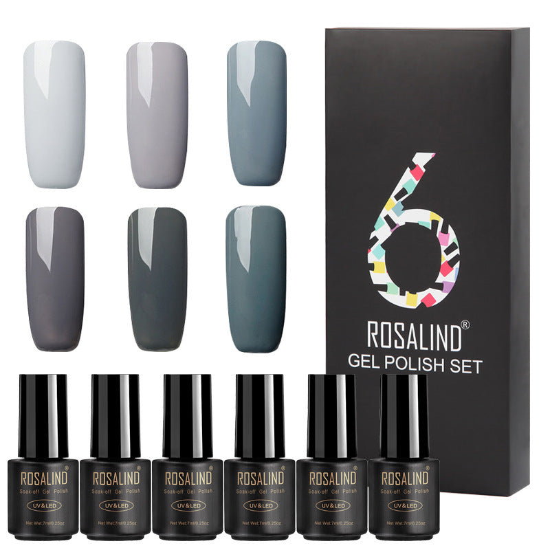 Fine Nail Polish Set – 6 Bottles of Long-Lasting Colors