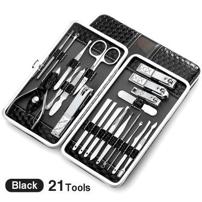 Nail Manicure Tool Kit Combo – Clippers, Files & Grooming Essentials