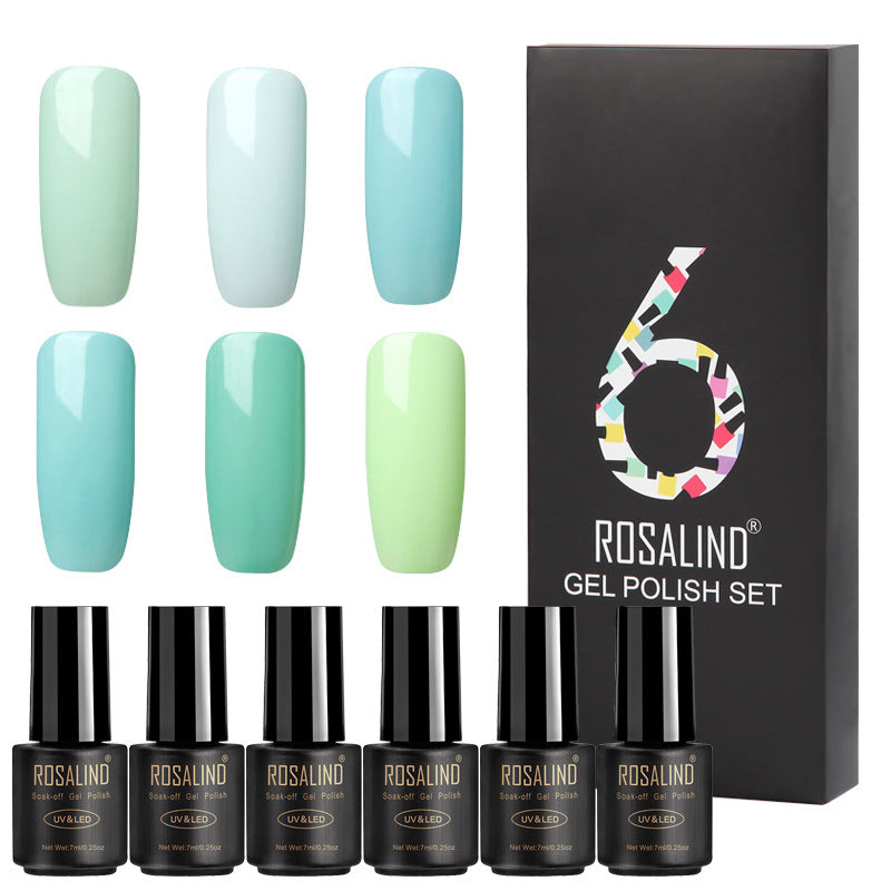 Fine Nail Polish Set – 6 Bottles of Long-Lasting Colors