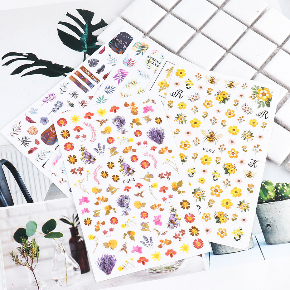 Floral Nail Stickers – Flower Nail Art Decals